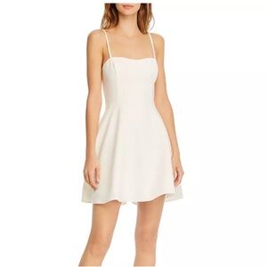 [NEW] French Connection Whisper Ivory White Mini Dress - Size 8